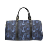 Blue Theme guitar pattern Travel Bag