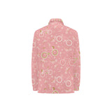 Bicycle Pattern Print Design 02 Women's Long Sleeve Polo Shirt