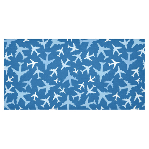 Airplane pattern in the sky Tablecloth