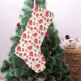 Rose Pattern Print Design 01 Christmas Stocking