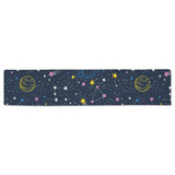 space pattern with planets, comets, constellations Table Runner