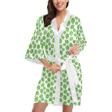 Hop pattern background Women's Short Kimono Robe