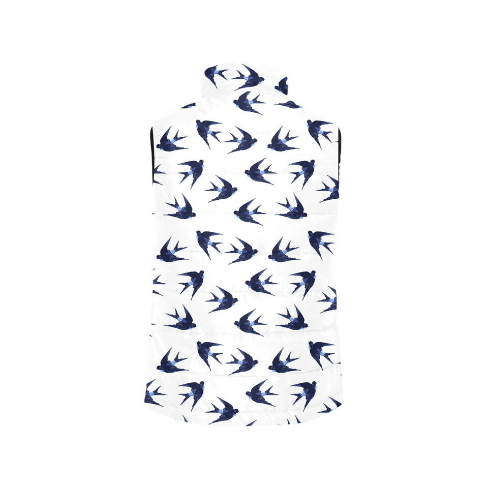 Swallow Pattern Print Design 03 Men's Padded Vest