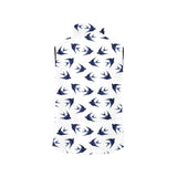 Swallow Pattern Print Design 03 Men's Padded Vest