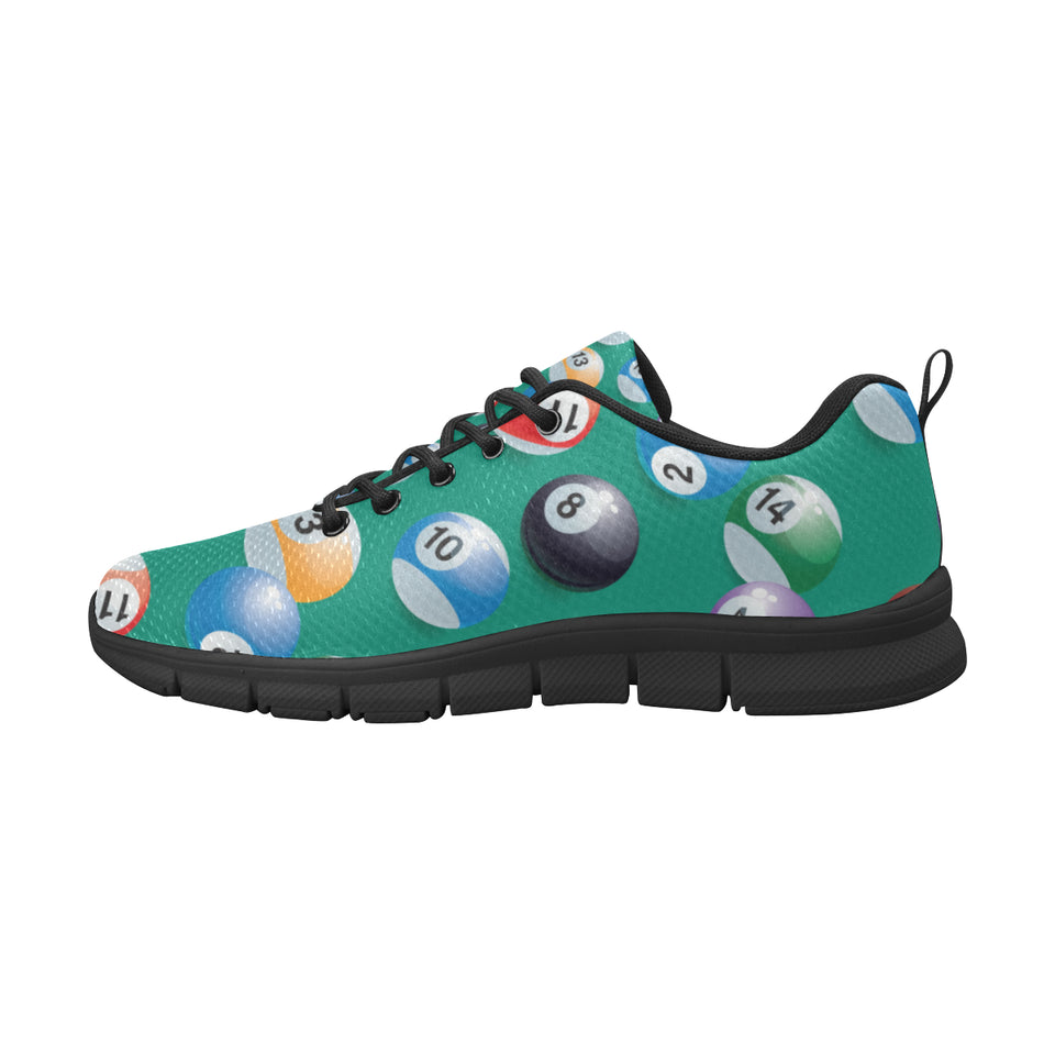 Billiard Ball Pattern Print Design 01 Men's Breathable Sneakers ( Model 055)