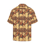 Camel polynesian tribal design pattern Men's All Over Print Hawaiian Shirt