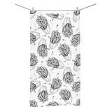 Hand drawn french fries pattern Bath Towel