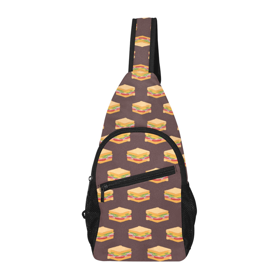 Sandwich Pattern Print Design 04 All Over Print Chest Bag