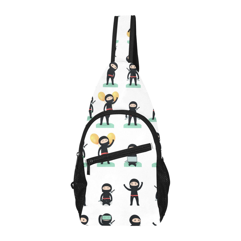 Cute ninja katana sword pattern All Over Print Chest Bag
