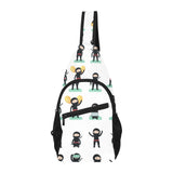 Cute ninja katana sword pattern All Over Print Chest Bag