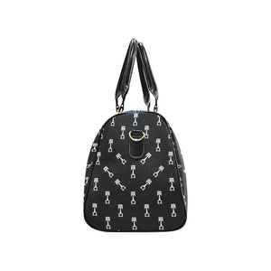 Engine Piston Black Theme Pattern Print Design 03 Travel Bag