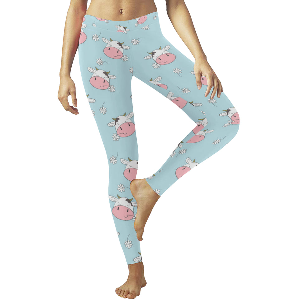 Cute cow flower pattern Women's Legging Fulfilled In US
