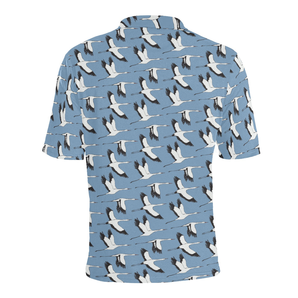 Seagull Pattern Print Design 04 Men's All Over Print Polo Shirt