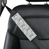 Cute raccoons leaves dot Car Seat Belt Cover