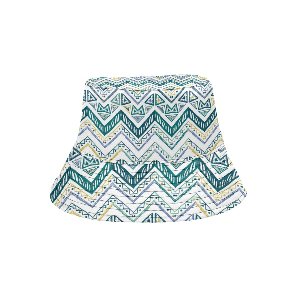 zigzag  chevron paint design pattern Unisex Bucket Hat