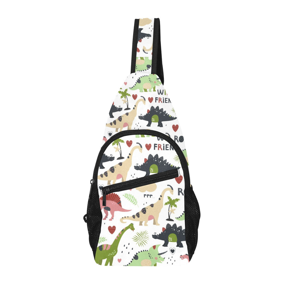 Cute dinosaurs pattern All Over Print Chest Bag