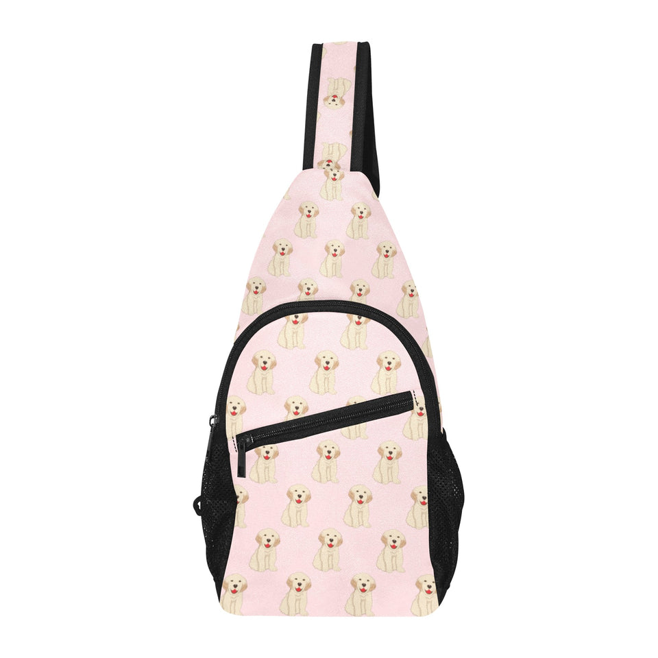 Golden Retriever Pattern Print Design 02 All Over Print Chest Bag