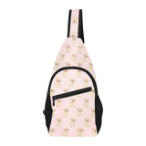 Golden Retriever Pattern Print Design 02 All Over Print Chest Bag
