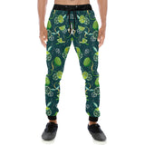Lime ice flower pattern Unisex Casual Sweatpants