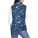 Night sky star pattern Women's Padded Vest