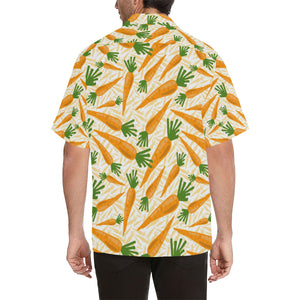 Carrot Pattern Print Design 01 Men's All Over Print Hawaiian Shirt (Model T58)