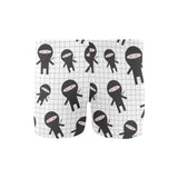 Ninja pattern plaid background Men's Swimming Trunks