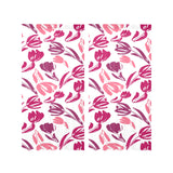 pink sketch tulip pattern Gauze Curtain