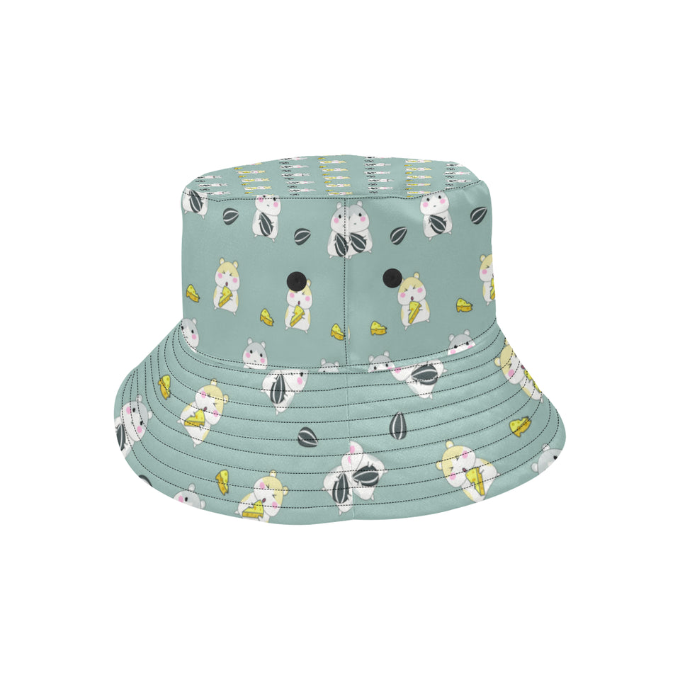 Cute hamster cheese pattern Unisex Bucket Hat