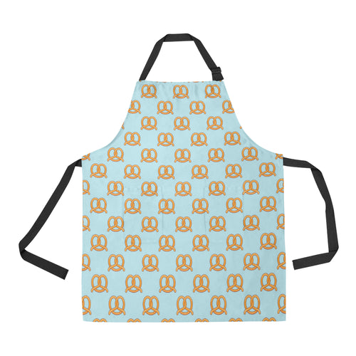 Pretzels Pattern Print Design 03 All Over Print Adjustable Apron