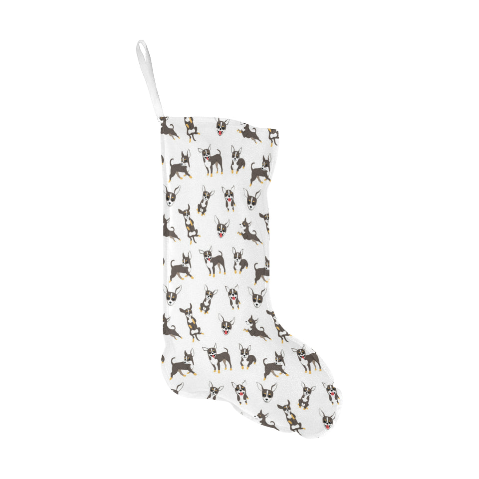 Chihuahua dog pattern Christmas Stocking