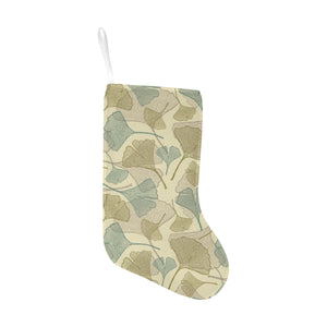 Ginkgo leaves design pattern Christmas Stocking