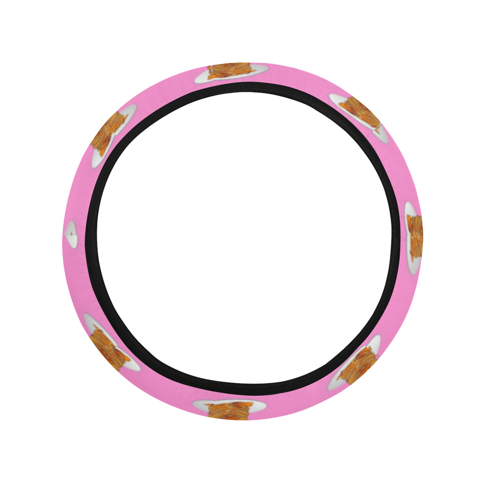 Pancake Pattern Print Design 04 Car Steering Wheel Cover
