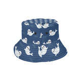 Cute white baby sea lion seal pattern Unisex Bucket Hat