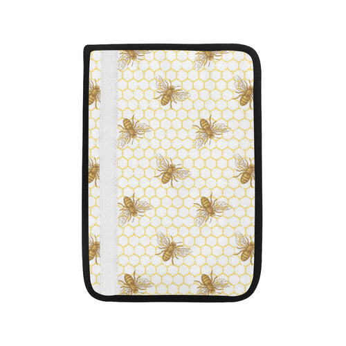 Bee honeycomb seamless design pattern Car Seat Belt Cover