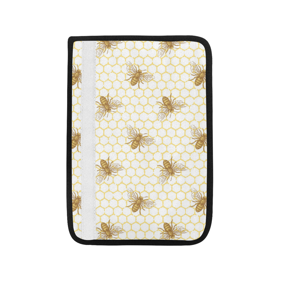 Bee honeycomb seamless design pattern Car Seat Belt Cover