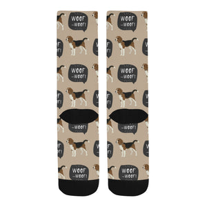 Beagle pattern Crew Socks