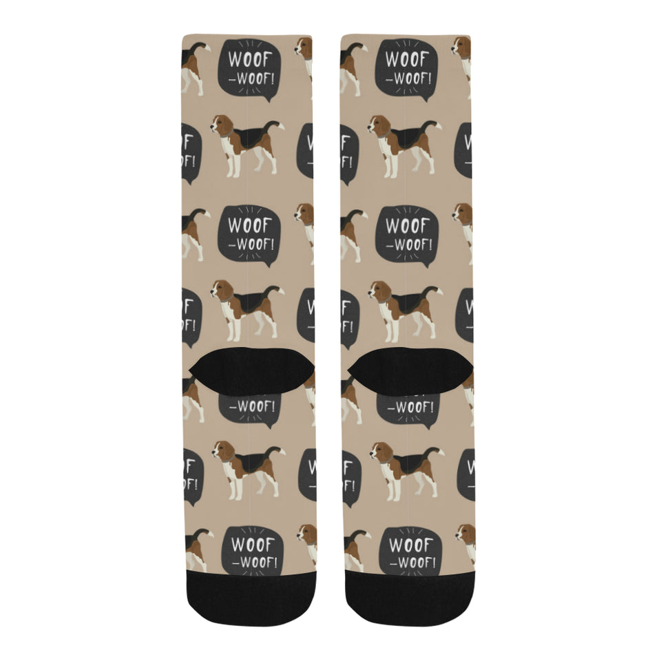 Beagle pattern Crew Socks