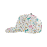 Colorful unicorn pattern All Over Print Snapback Cap