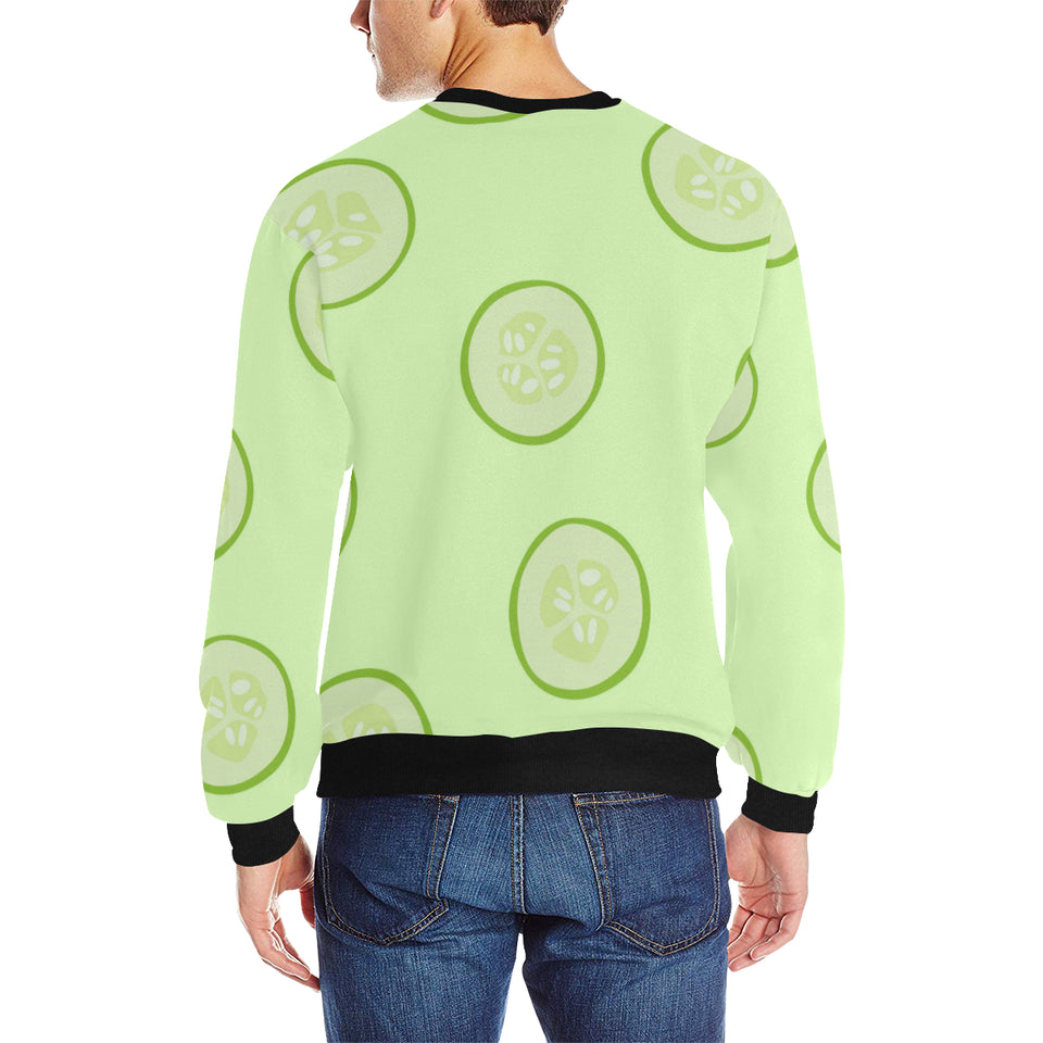 Cucumber pattern Men's Crew Neck Sweatshirt