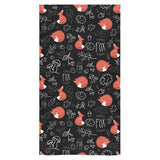 fox sleeping fox pattern Bath Towel