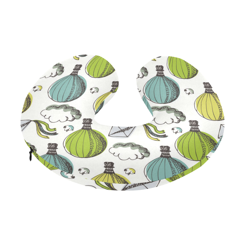 Hot Air Balloon Bird Cloud Pattern U-Shaped Travel Neck Pillow