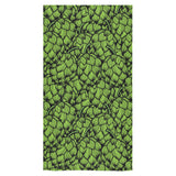 Green hop pattern Bath Towel