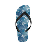 Shark hand drawn Unisex Flip Flops