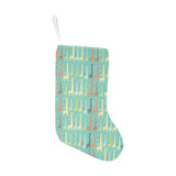 Giraffe Pattern Print Design 01 Christmas Stocking