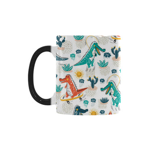 Cute Crocodile Pattern Morphing Mug Heat Changing Mug