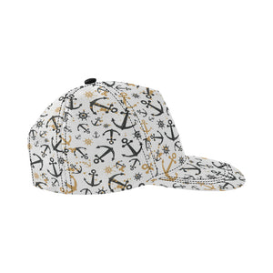 Anchors Rudders pattern All Over Print Snapback Cap