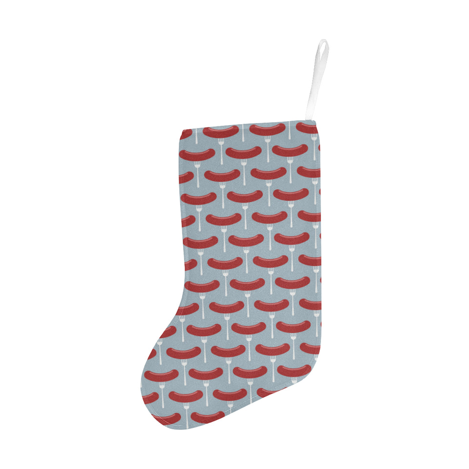 Sausage Pattern Print Design 02 Christmas Stocking
