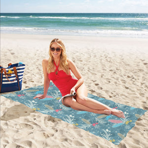 Squirrel Pattern Print Design 01 Beach Towel