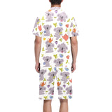 Cute koalas teapots tea Men's V-Neck Short Pajama Set
