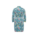 Squirrel Pattern Print Design 01 Men's Long Sleeve Belted Night Robe